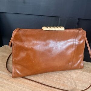 1970's Antonio Scepi for Bonwit Teller camel leather bag